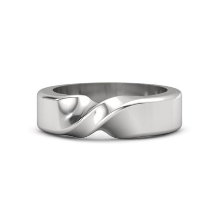 Men S Sterling Silver Ring Mobius Band Gemvara Men S Mobius Band