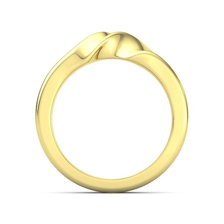14k Yellow Gold Ring Mobius Band Gemvara