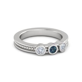 Mother's Gift Ring With Three Gems