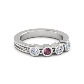 Mother's Gift Ring With Four Gems