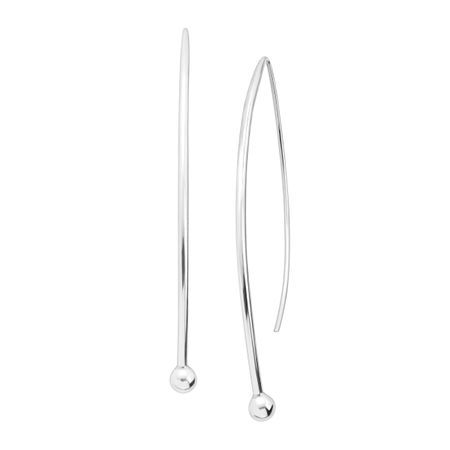 Silpada Spheres On Wires Drop Earrings In Sterling Silver Spheres On Wires Drop Earrings