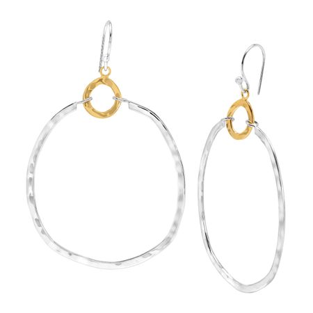Silpada Dynamic Duo Double Circle Drop Earrings In Sterling Silver Dynamic Duo Drop Earrings