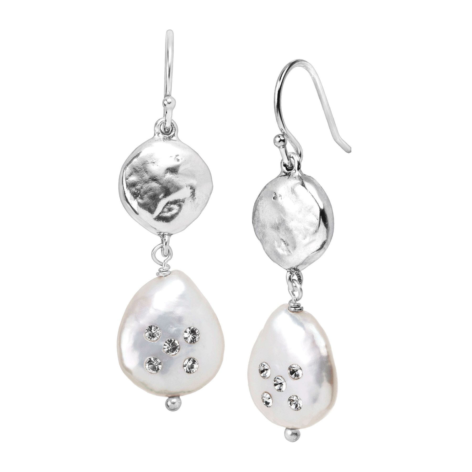 Silpada Bold As Ice 14 5 Mm Grey Freshwater Pearl Drop Earrings Bold As Ice Drop Earrings