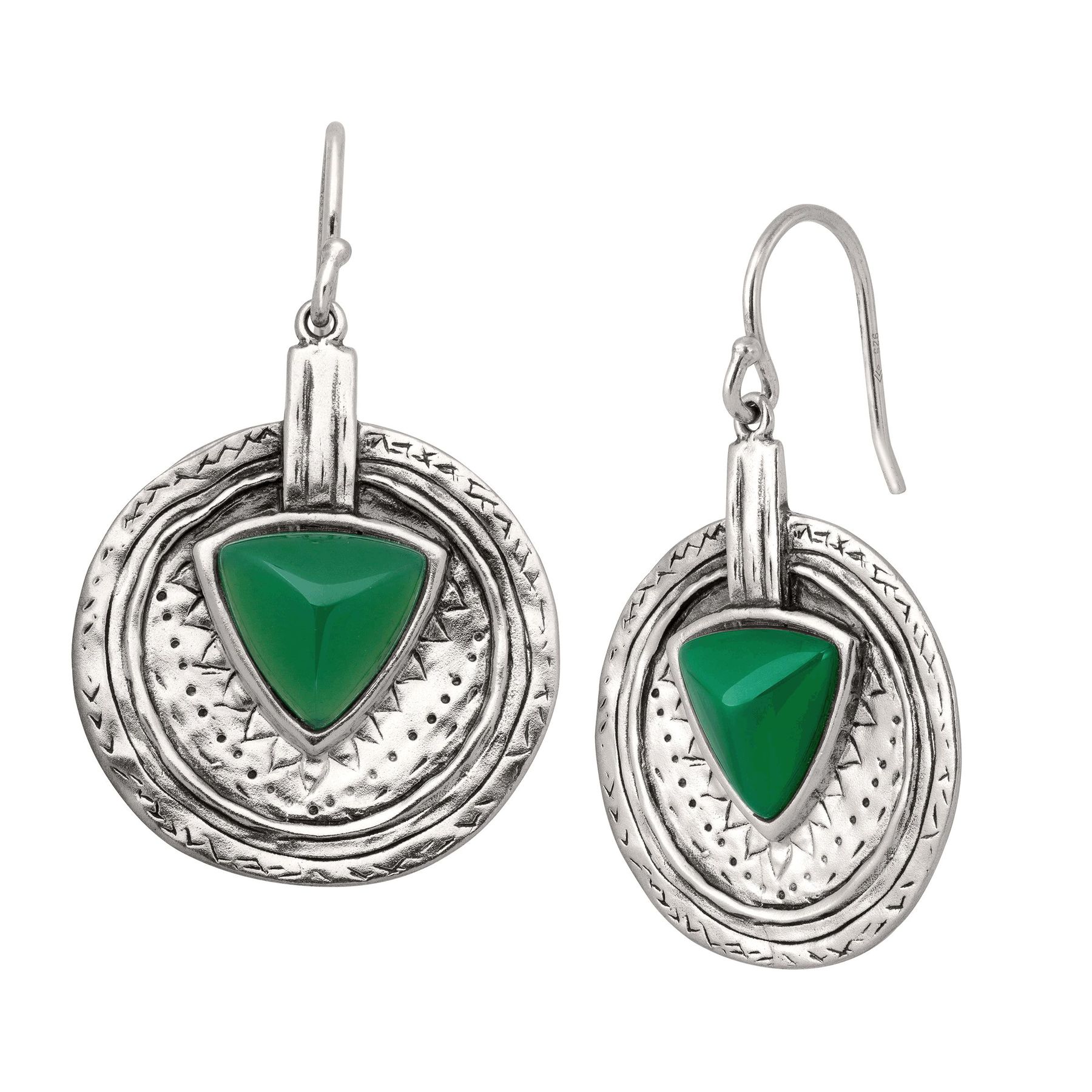Silpada Emerald Isle Natural Green Agate Drop Earrings In Sterling Silpada Emerald Isle Natural Green Agate Drop Earrings In Sterling Silver