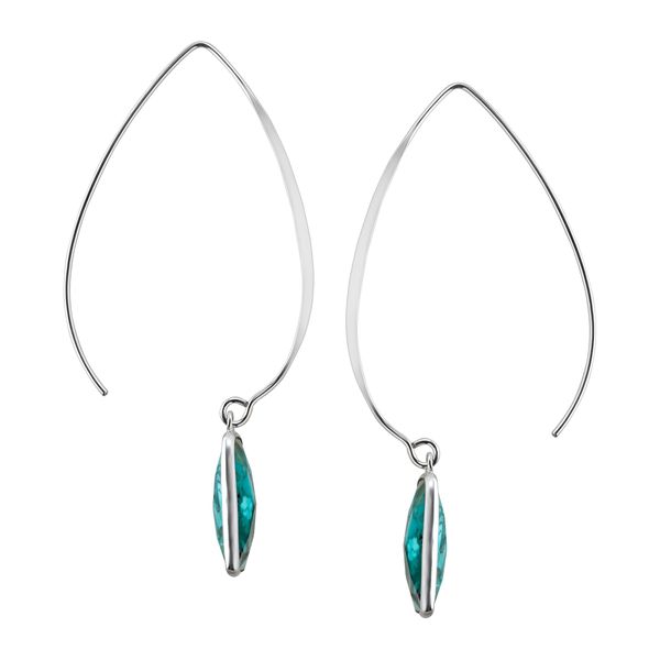 Silpada 'Oasis' Compressed Turquoise Wire Drop Earrings in Sterling ...