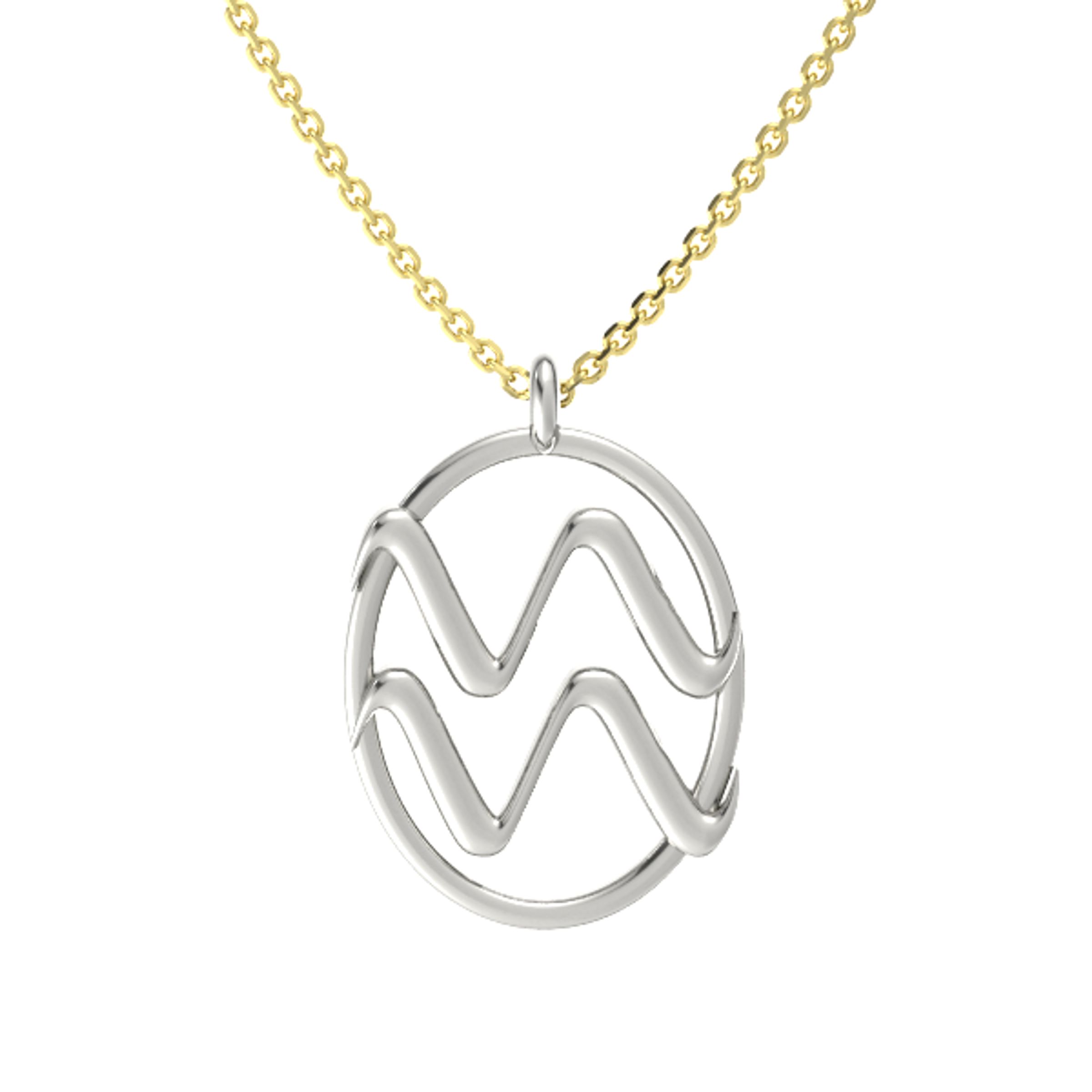 Gold Pendant | Aquarius Pendant | Gemvara